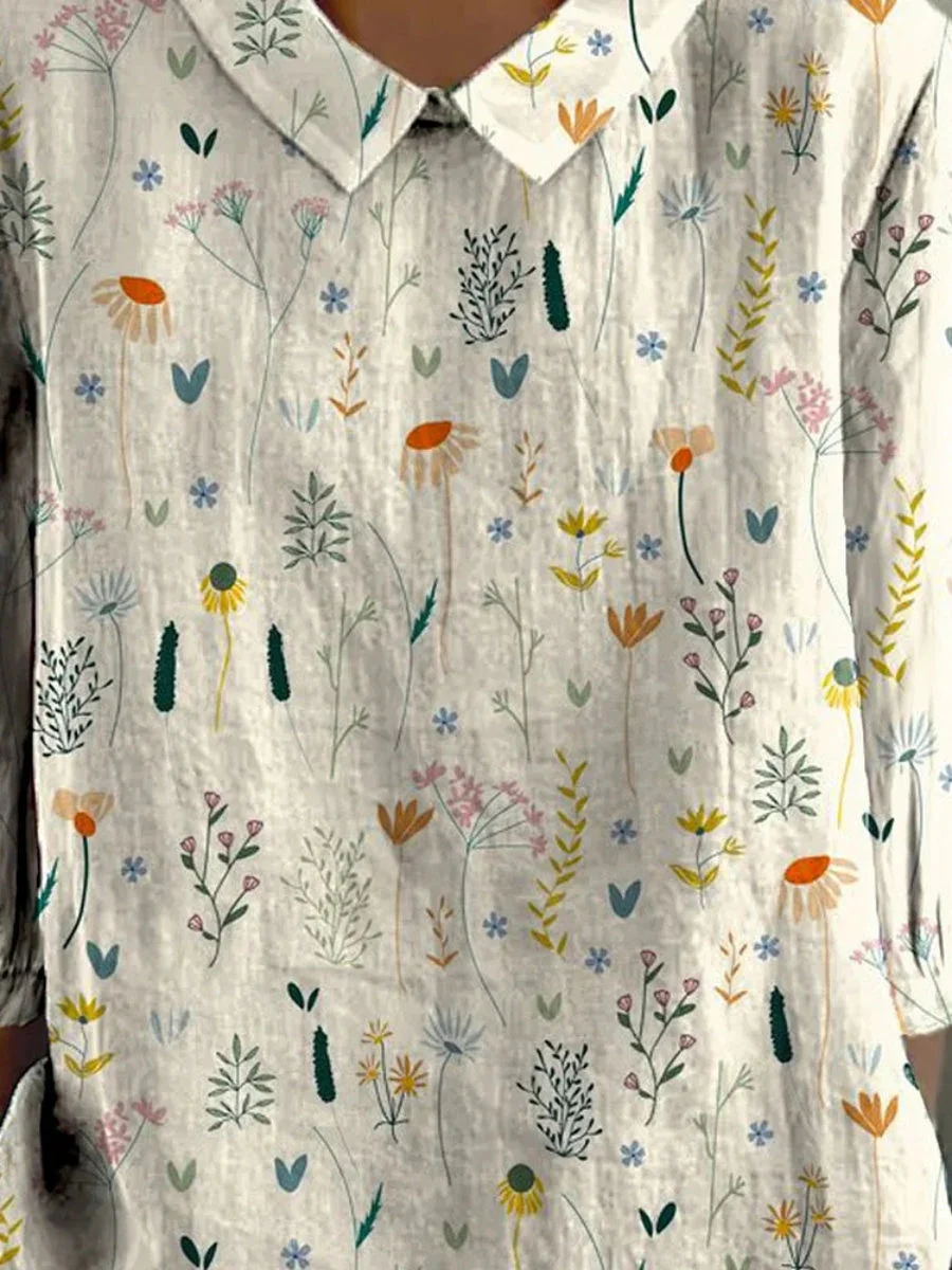 Alina Blouse Femme – Lightweight Blouse with Wildflower Print & Casual Summer Cut - Image 3