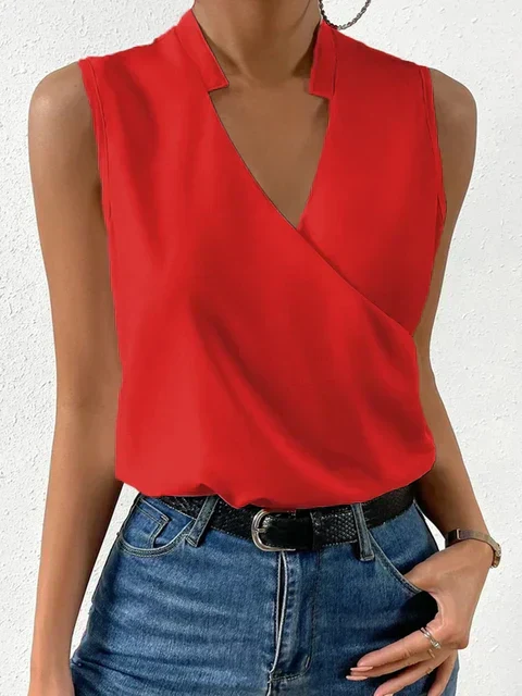 Aurore Tank Top for Women – Soft V-neck, lightweight and comfortable fit - Image 2