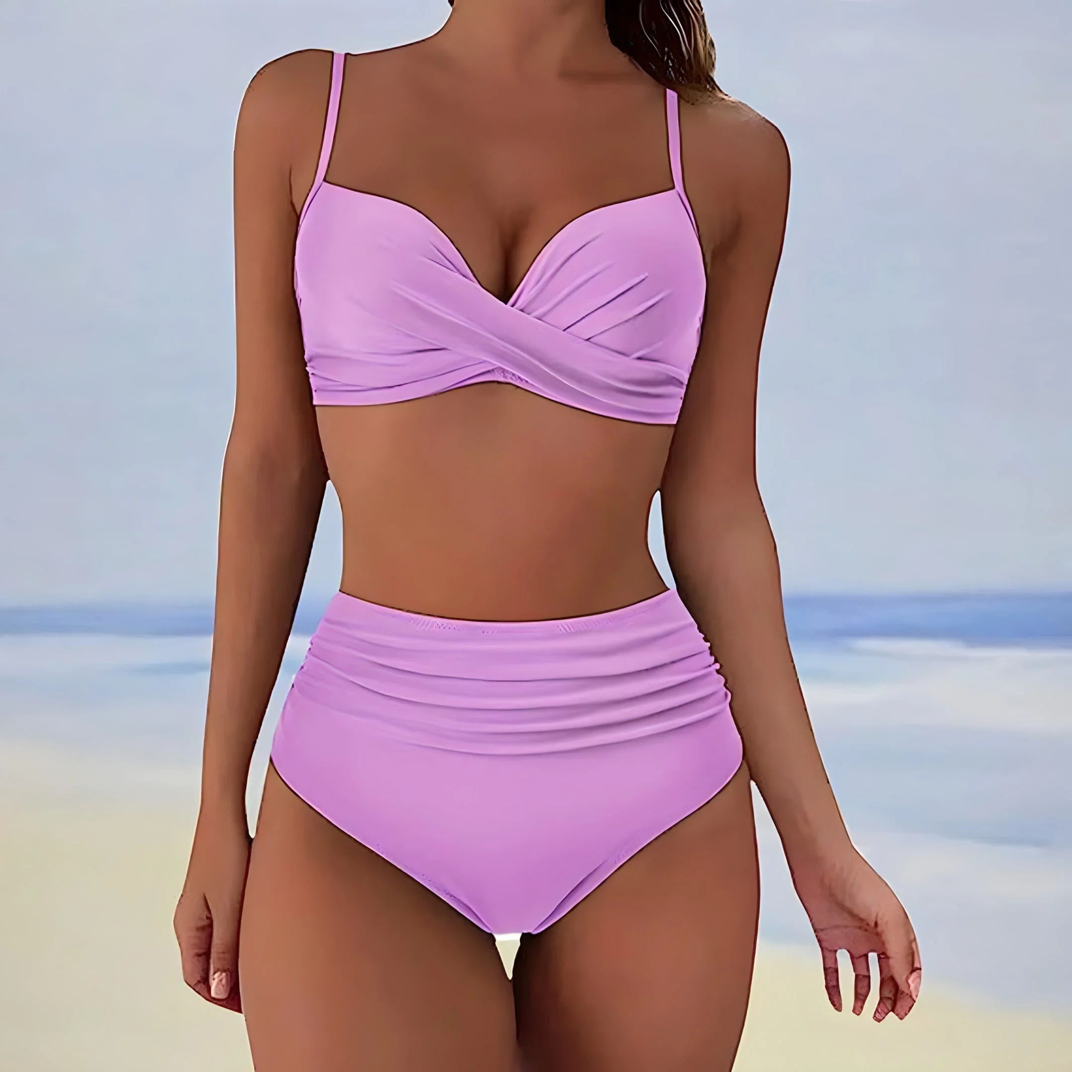 Bikini Set Woman Sigrun – High Waist Swimsuit with Adjustable Straps & Flattering Cut - Image 5