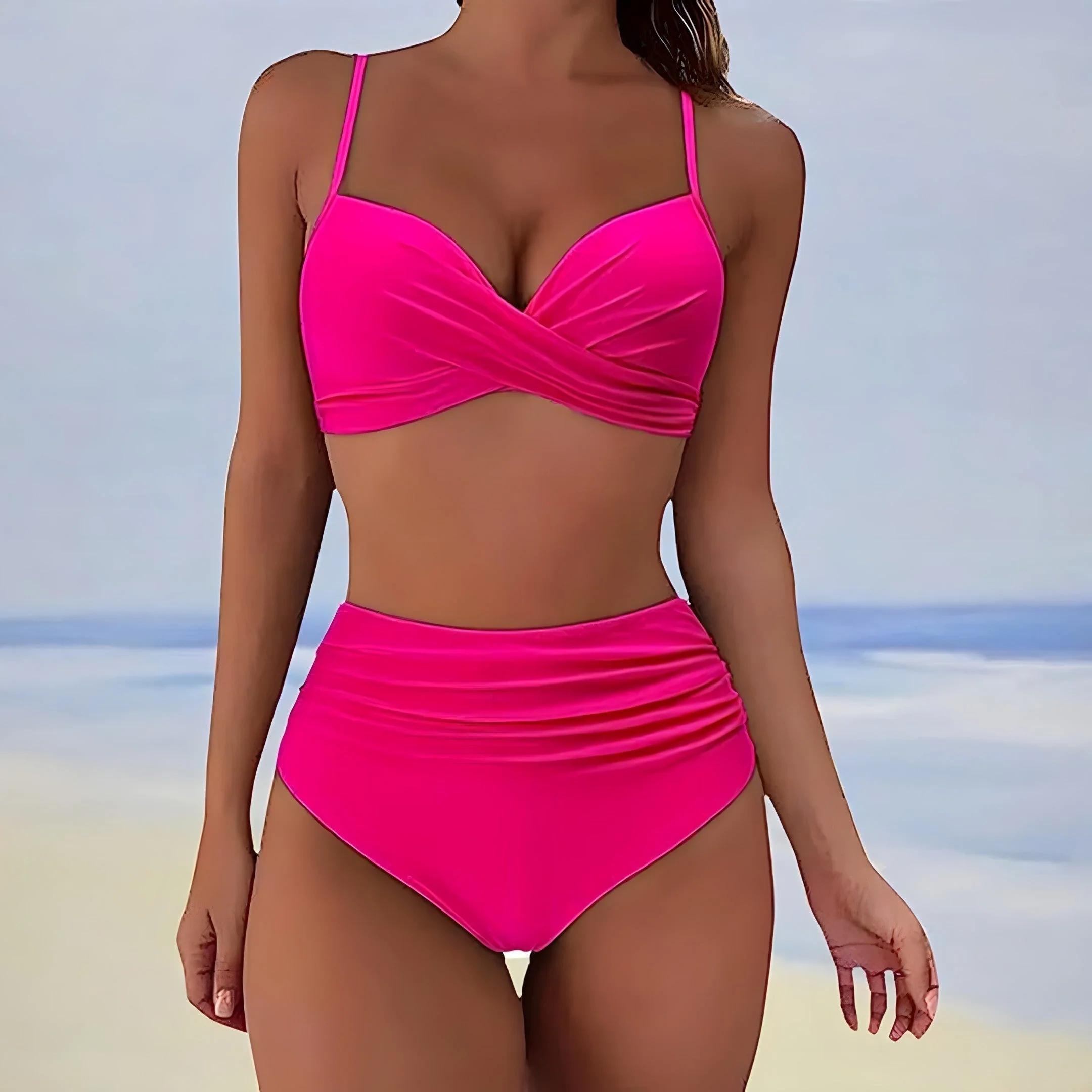 Bikini Set Woman Sigrun – High Waist Swimsuit with Adjustable Straps & Flattering Cut - Image 6