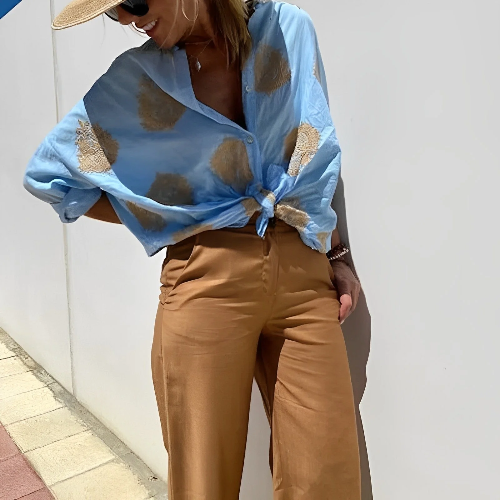 Bohemian Blouse Woman Agnes – Light Summer Top with Relaxed Fit and Feminine Boho Style - Image 6