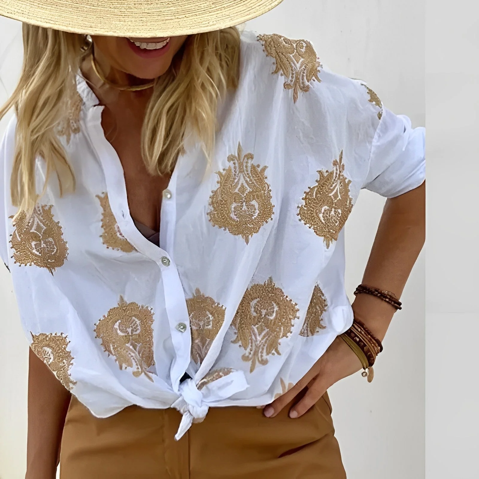 Bohemian Blouse Woman Agnes – Light Summer Top with Relaxed Fit and Feminine Boho Style - Image 8
