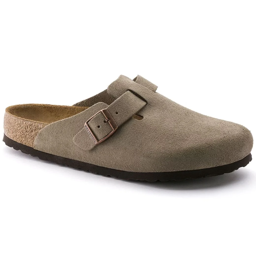 Boston Soft Footbed Wildleder Clog | Premium Unisex Komfortschuh mit Extra-Dämpfung
