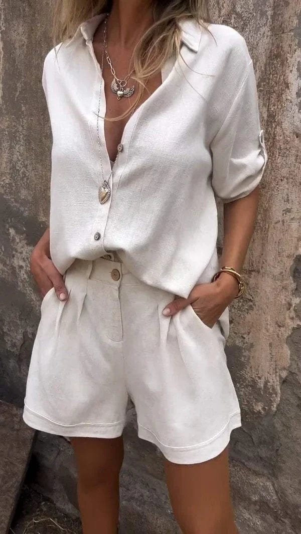 Claui Linen Romper for Women – Terracotta Color, Airy Design & Elegant Summer Look - Image 4