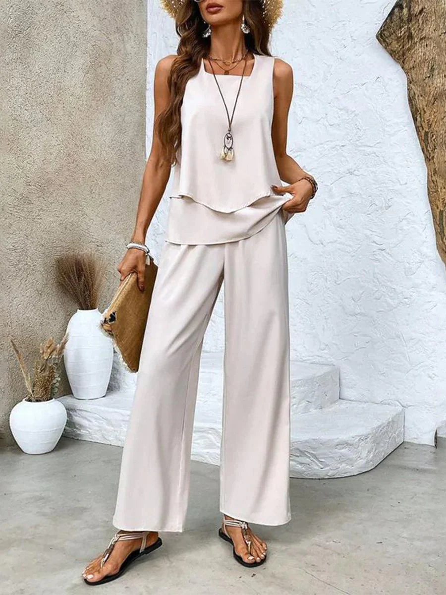 Ghislaine Women's Set – Elegant Floral Print Top & Pants with Flattering Cut and Comfort - Image 3