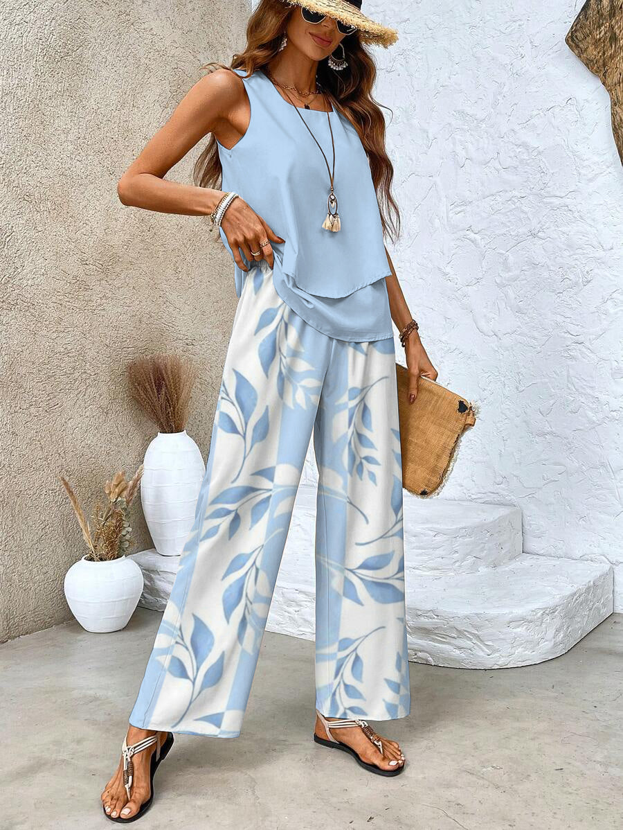 Ghislaine Women's Set – Elegant Floral Print Top & Pants with Flattering Cut and Comfort - Image 7