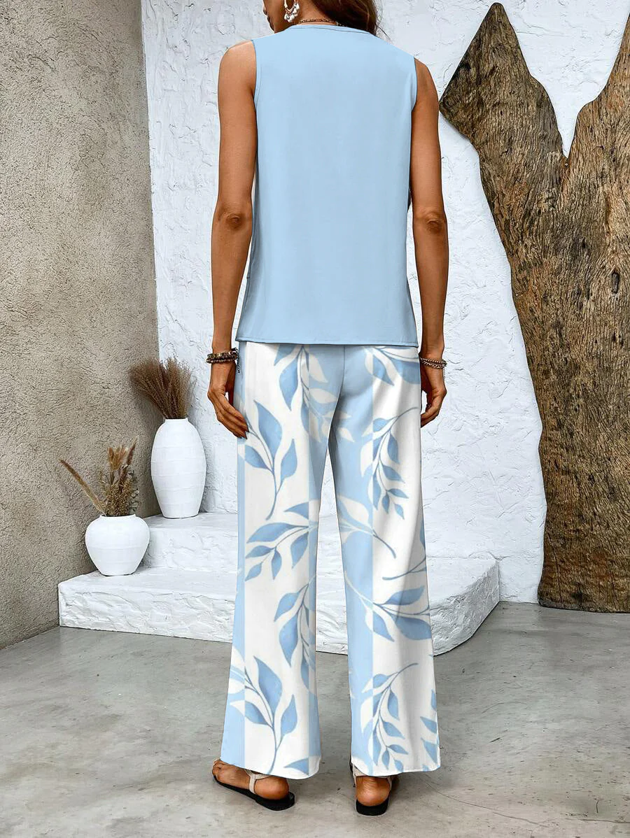 Ghislaine Women's Set – Elegant Floral Print Top & Pants with Flattering Cut and Comfort - Image 8