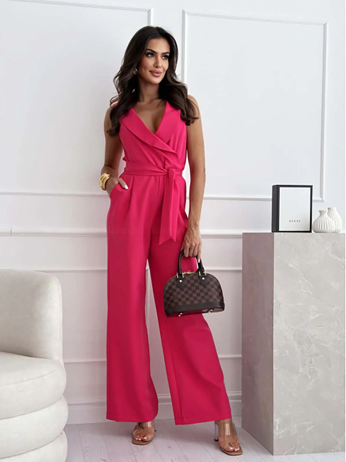 Giuliana Elegant Women's Jumpsuit – Sleeveless Jumpsuit with Chic and Comfortable Cut - Image 14