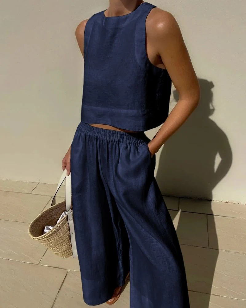 Jhara Women's Set – Elegant & Comfortable Linen Set with Flattering Cut - Image 4