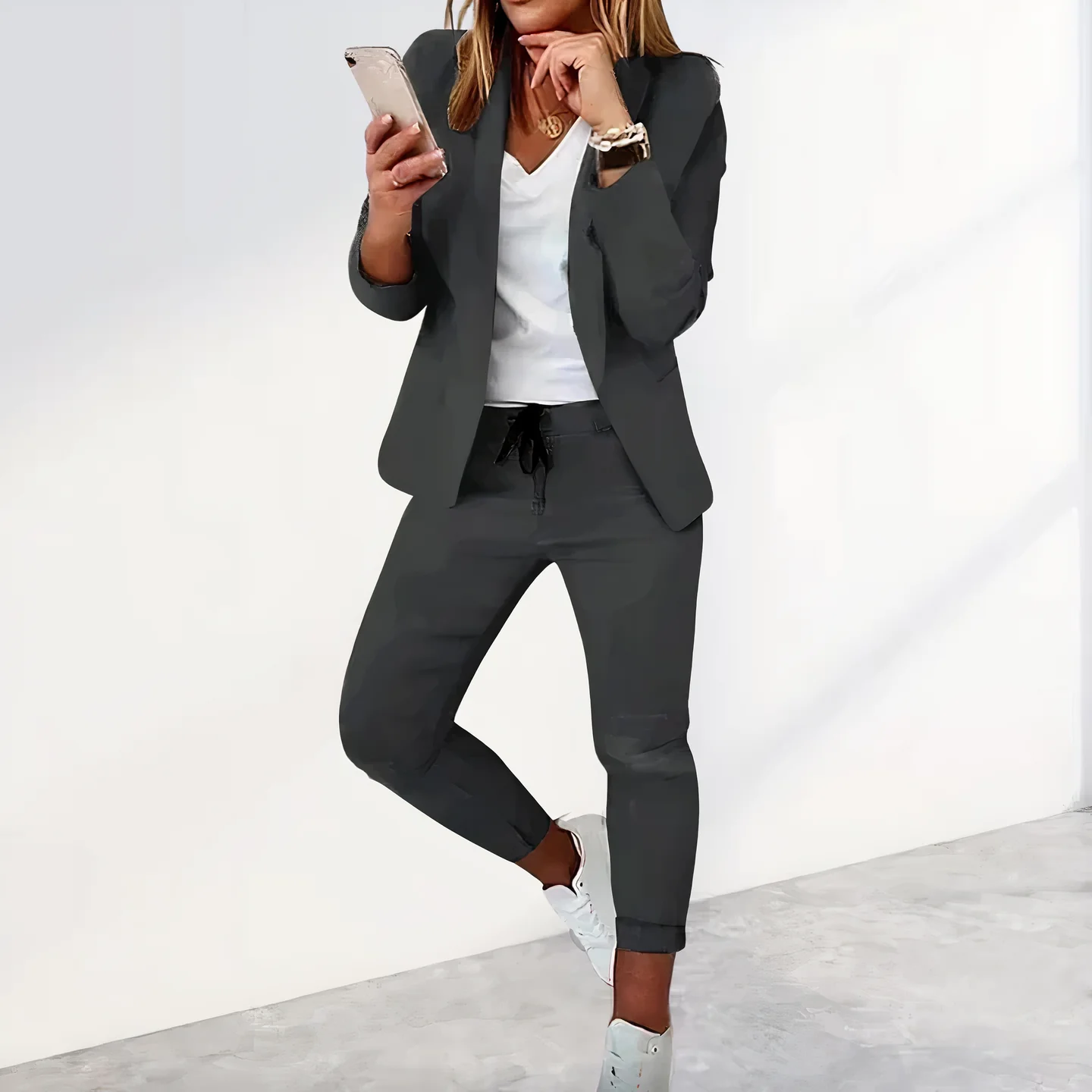 Kailani Damen Ensemble – Eleganter 2-Teiliger Anzug mit Blazer & Bequemer Hose - Image 5