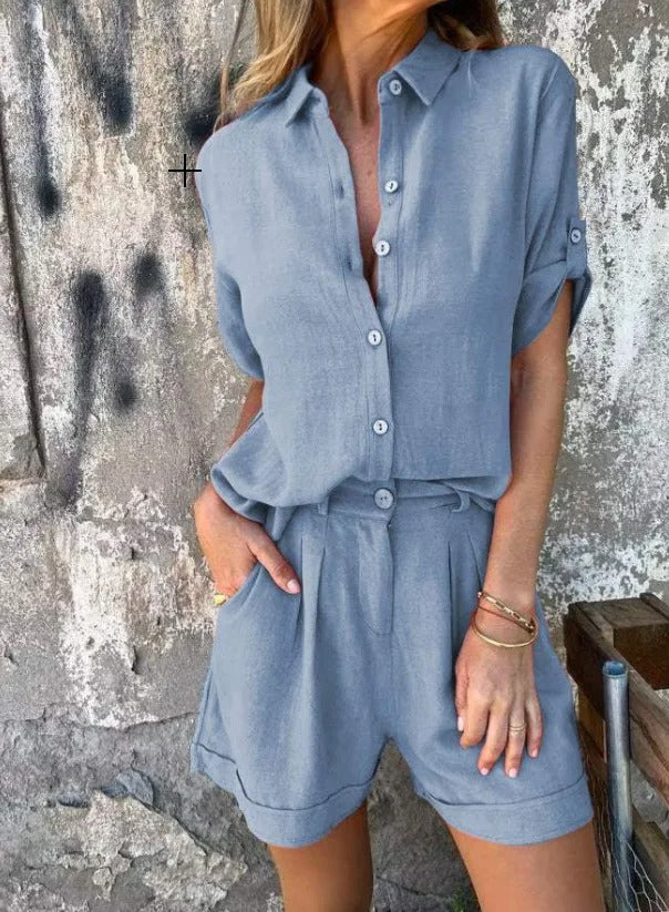 Lyca Women's Summer Ensemble – Casual Set in Light & Comfortable Linen for Hot Days - Image 5