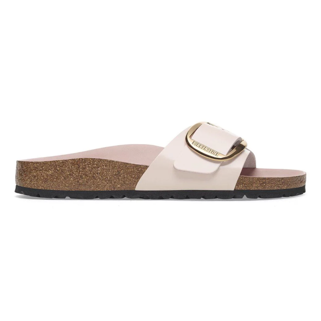 Madrid Big Buckle Damen Sandale aus Lackleder | Edle Designer Pantolette mit Korkfußbett - Image 26