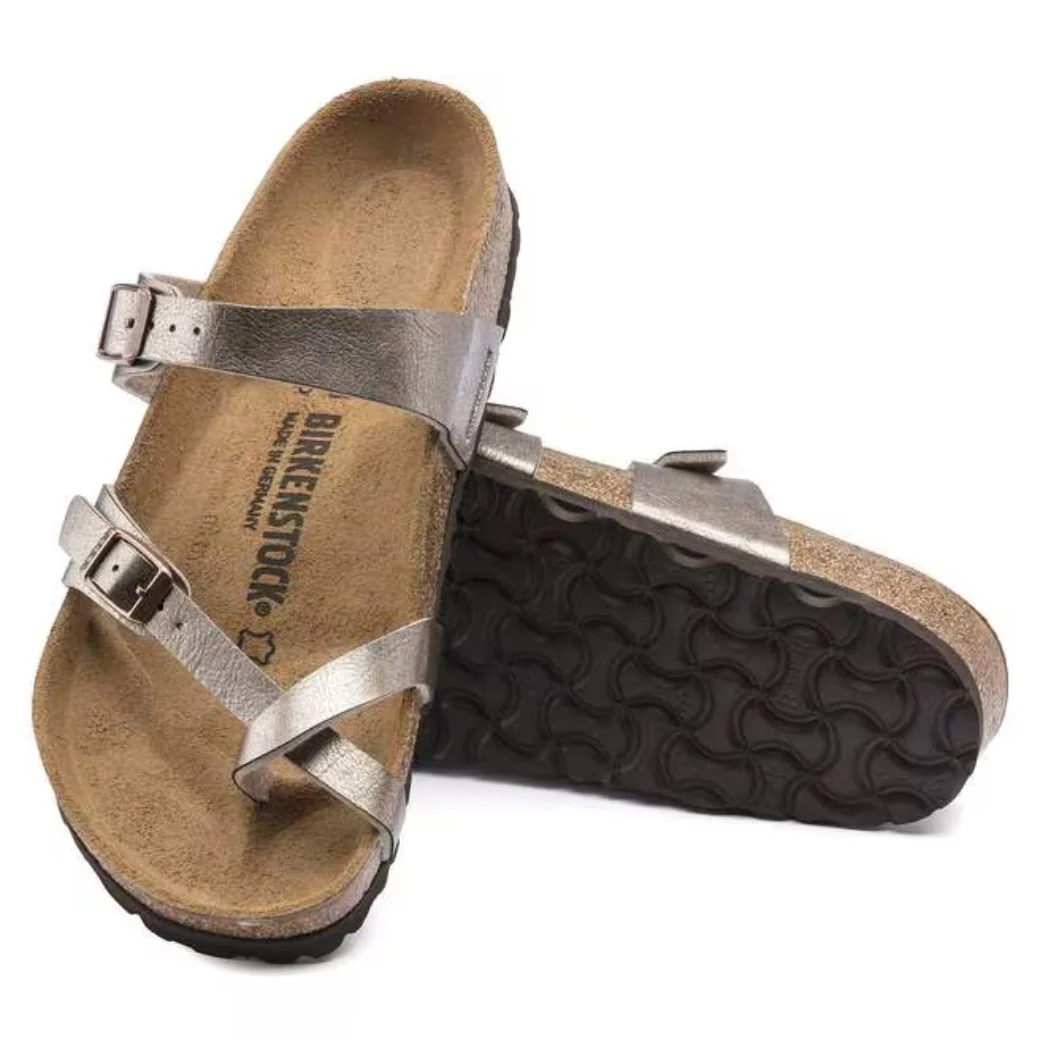 Mayari Damen Sandalen Birko-Flor | Bequeme Zehensteg Sandalen mit Korkfußbett - Image 10