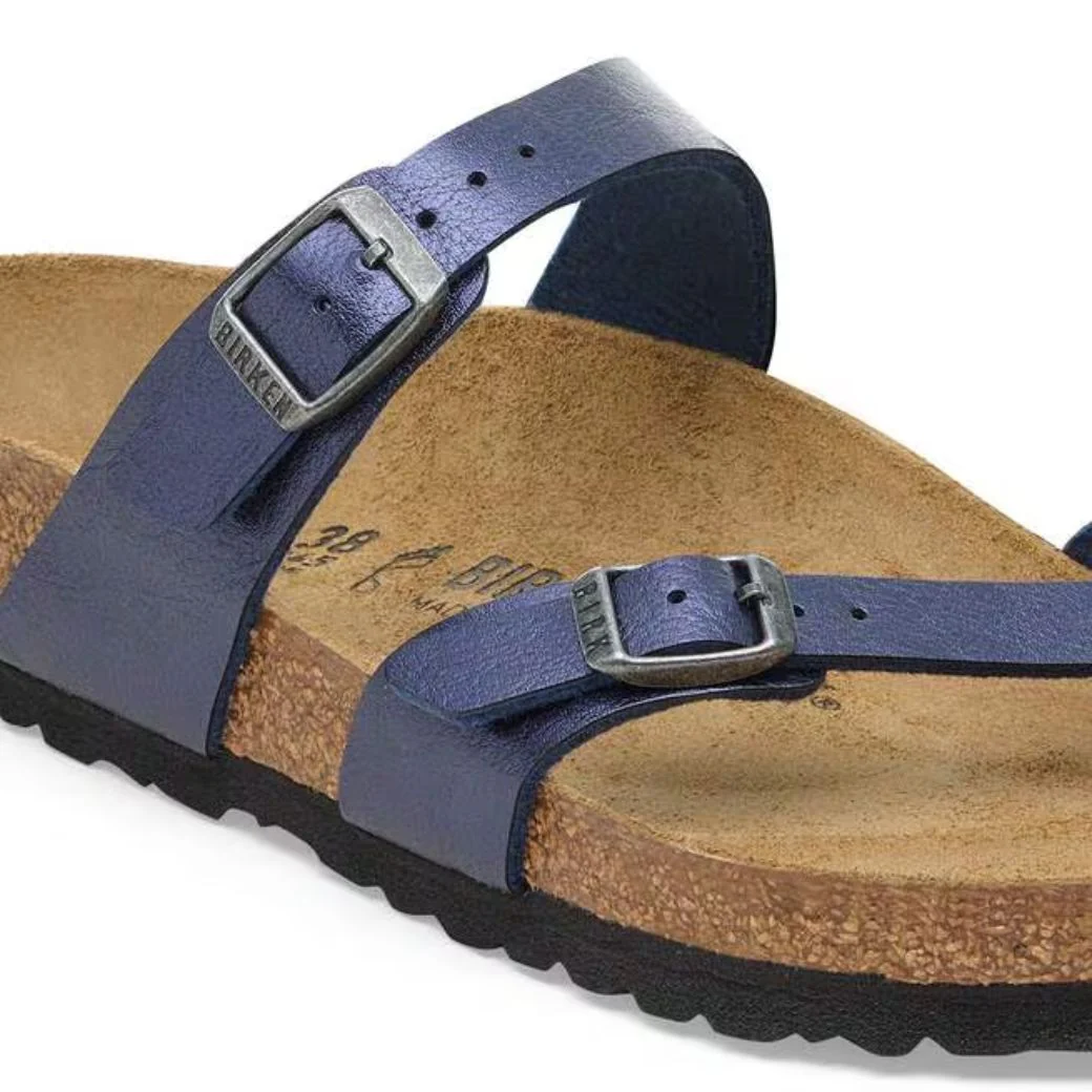 Mayari Damen Sandalen Birko-Flor | Bequeme Zehensteg Sandalen mit Korkfußbett - Image 15