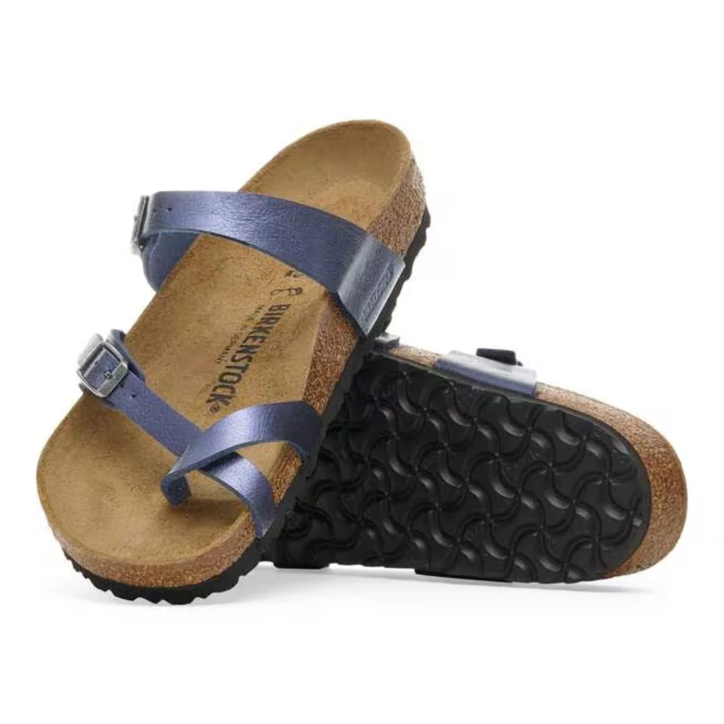 Mayari Damen Sandalen Birko-Flor | Bequeme Zehensteg Sandalen mit Korkfußbett - Image 17