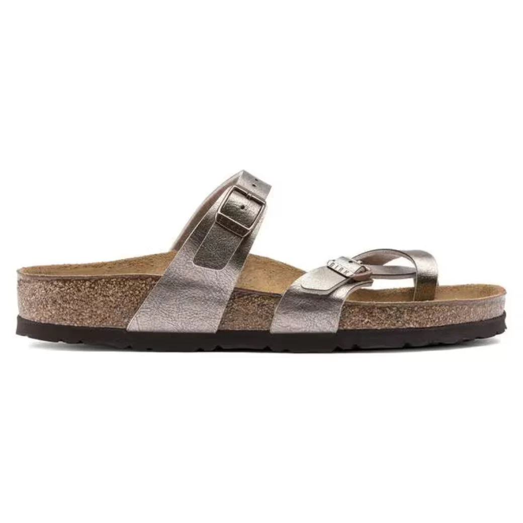 Mayari Damen Sandalen Birko-Flor | Bequeme Zehensteg Sandalen mit Korkfußbett - Image 7