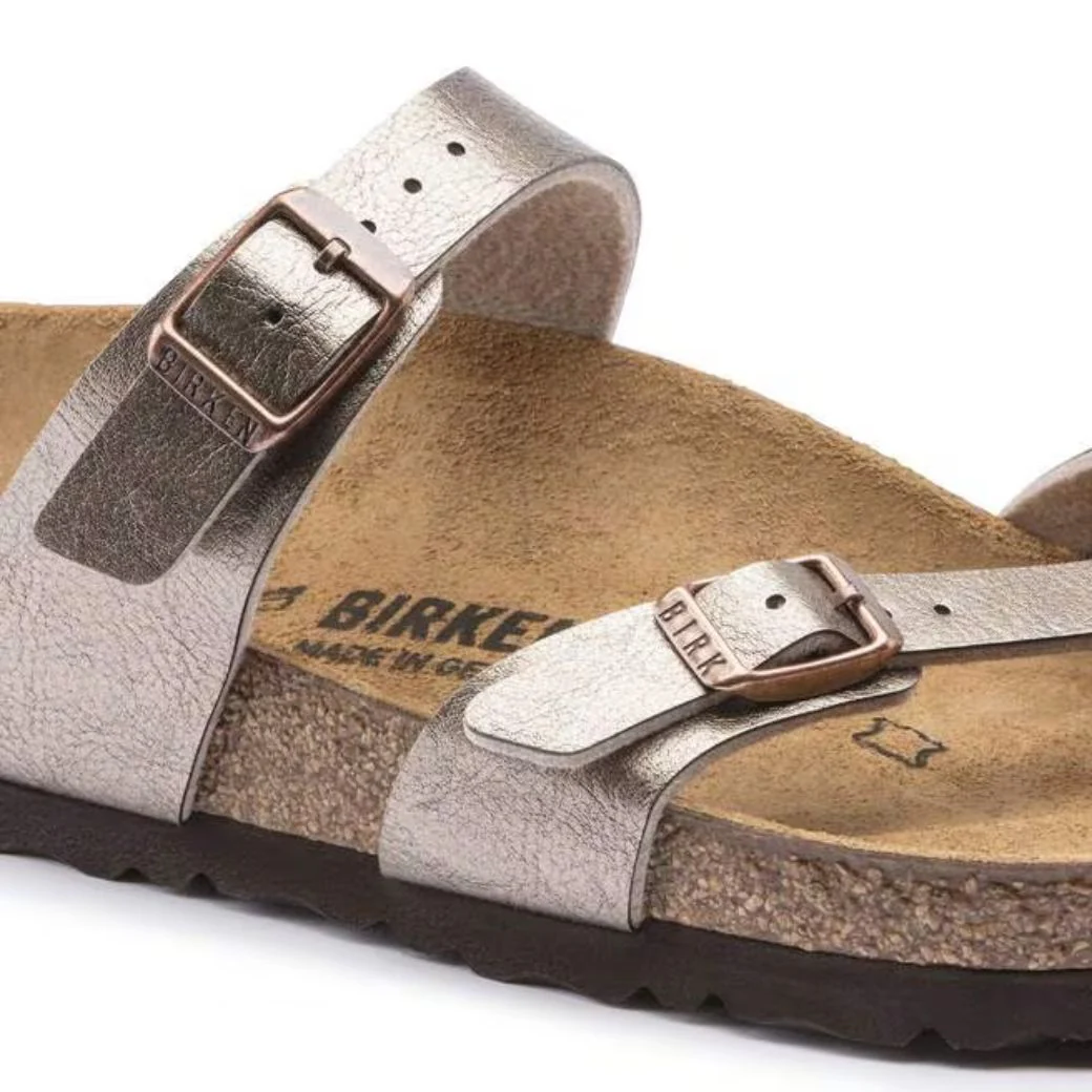 Mayari Damen Sandalen Birko-Flor | Bequeme Zehensteg Sandalen mit Korkfußbett - Image 8