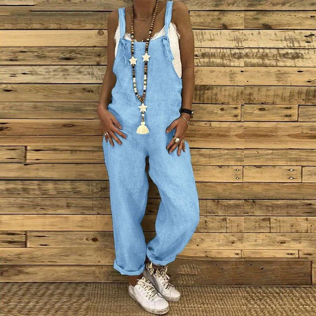 Seraphine Women's Jumpsuit – Sleeveless Bohemian Style, Lightweight Fabric & Summer Comfort - Image 4